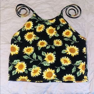 Sunflower Halter Top